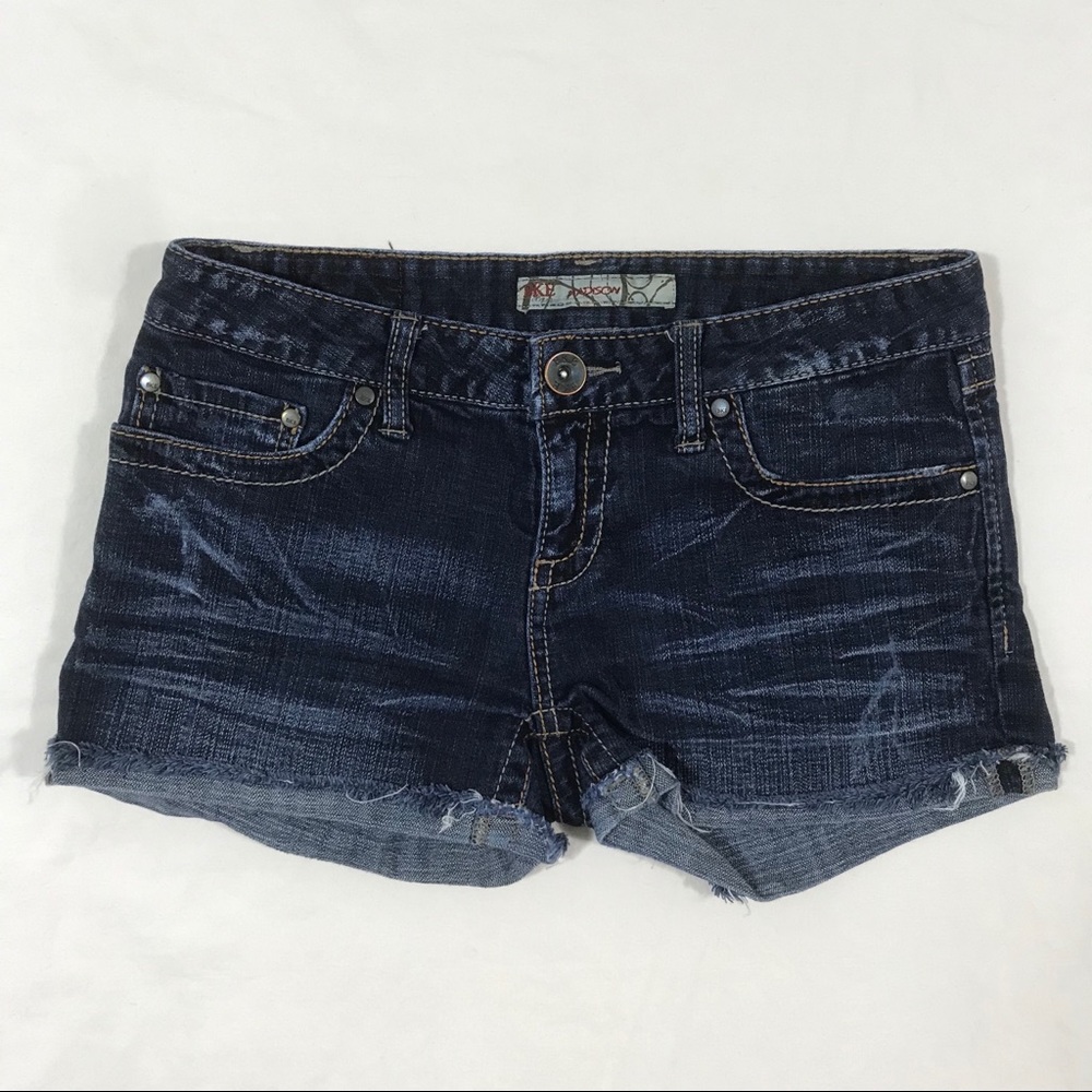 BKE Madison Stretch Denim Cutoff Shorts 27 Y2K